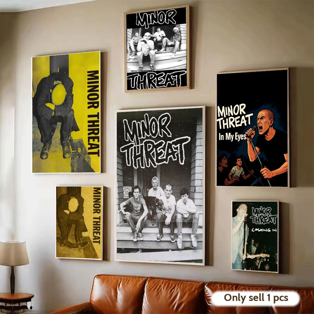 Home Decor Living Room Ideas - 록 밴드 M-Minor Threat 포스터 침실