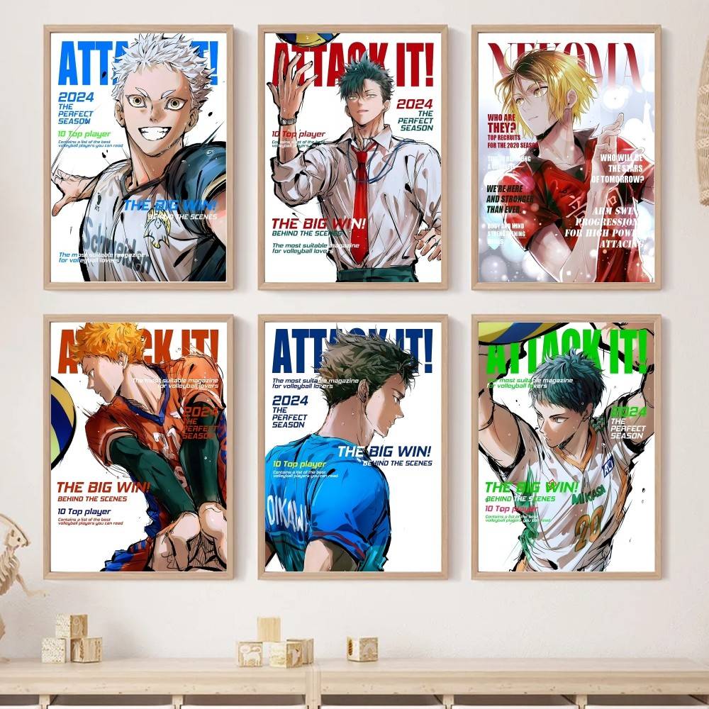 Home Decor Magazine - 애니메이션 하이큐!! 잡지 표지 종이 포스터