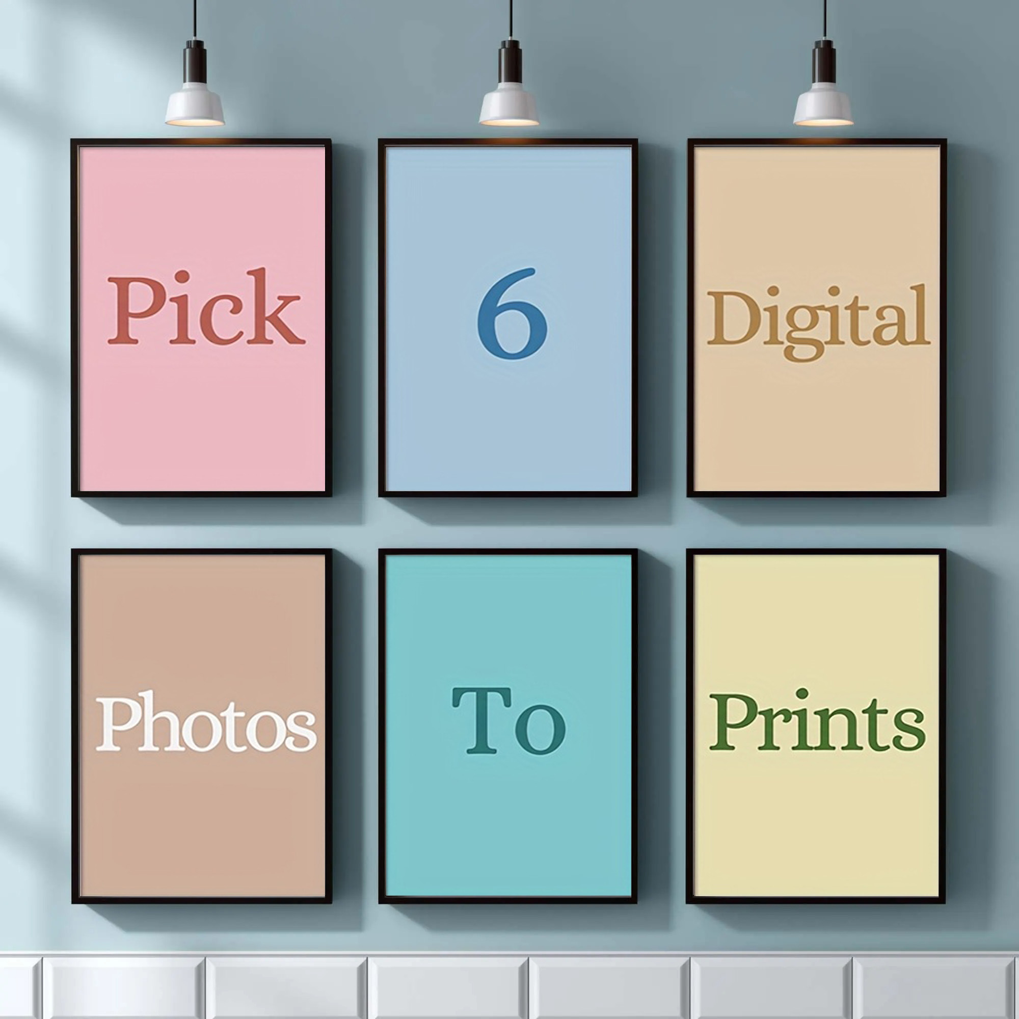 Home Decor Canvas - 4/5/6개 맞춤형 캔버스 인쇄, 가족, 반려동물,
