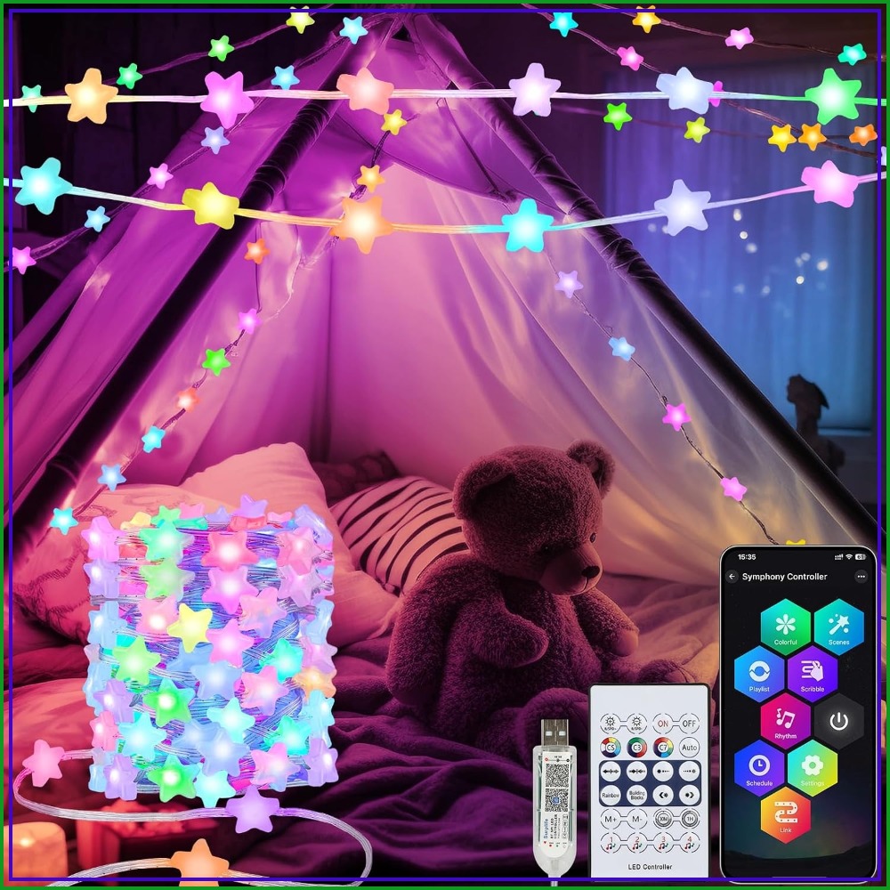 Fairy Lights Bedroom - 스마트 스타 페어리 라이트 33피트 66LED,