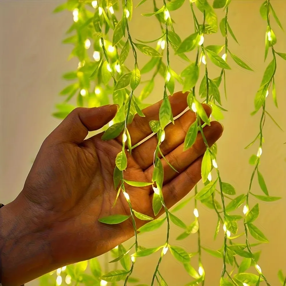 Fairy Lights Bedroom - 인공 식물 가랜드 인공 꽃 덩굴