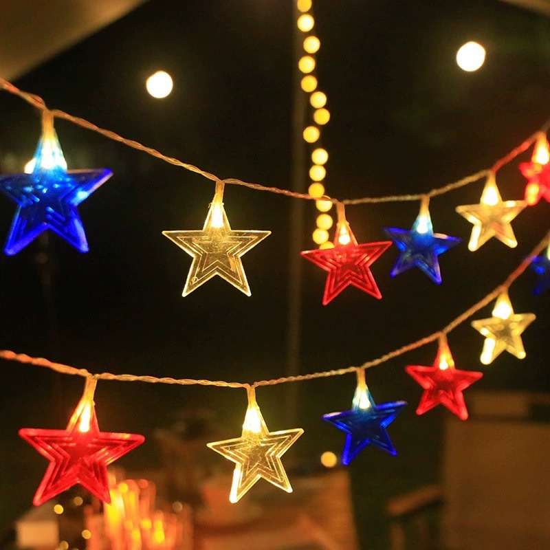 Fairy Lights Bedroom - 3색 스타 LED 스트링 조명 따뜻한