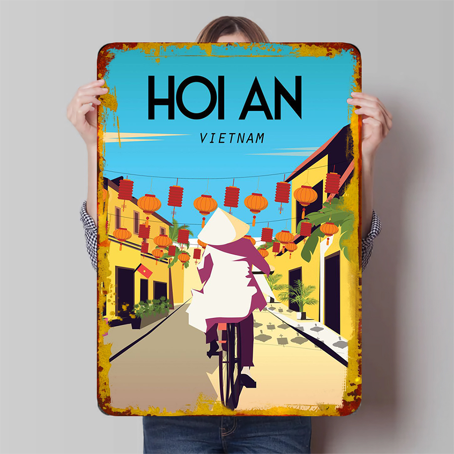 Home Decor Vietnam - Hoi An 베트남 빈티지 금속 벽