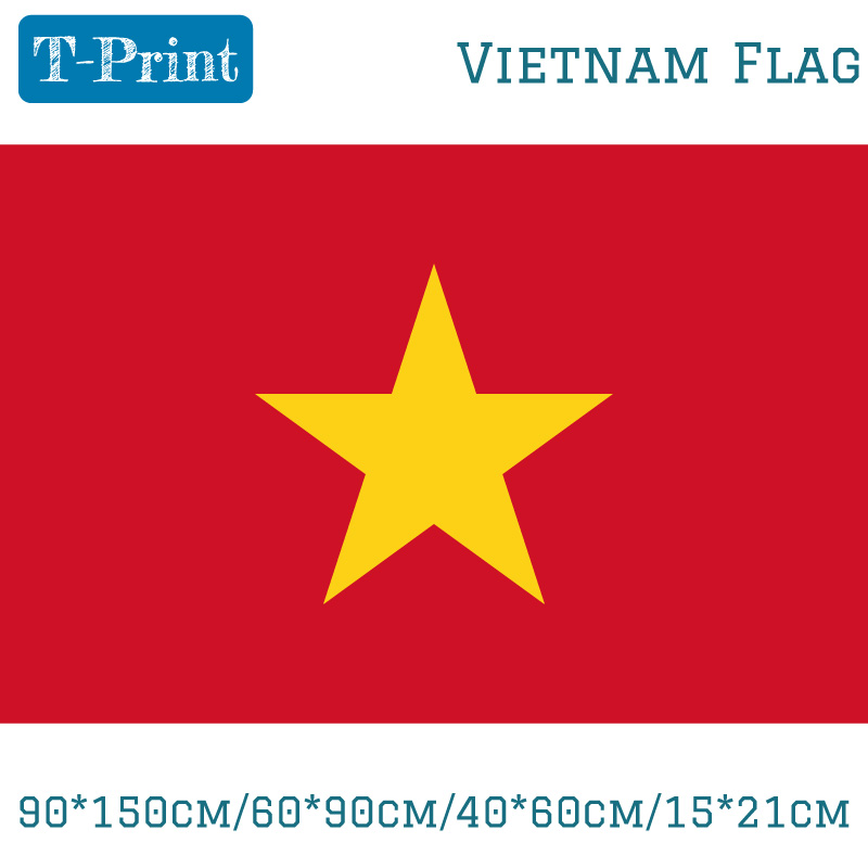 Home Decor Vietnam - 90*150cm/60*90cm/40*60cm/15*21cm 베트남 국기 베트남산 폴리에스터 3x5피트