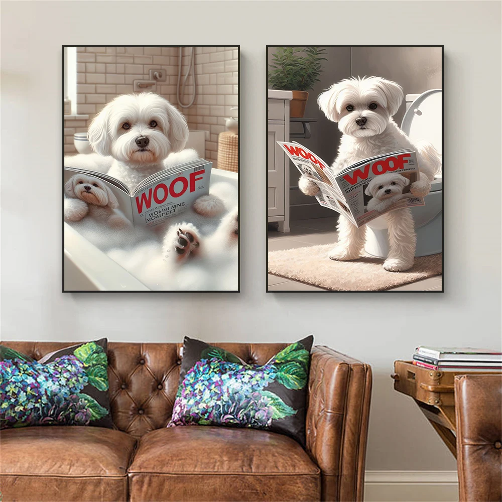 Home Decor Magazine - 재미있는 욕실 몰타 개 화장실 모양의