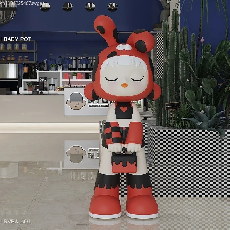 아트 카툰 소녀 조각상 실내 패션 캐릭터 모델 레진 공 - Home Decor Store 리뷰 및 가격