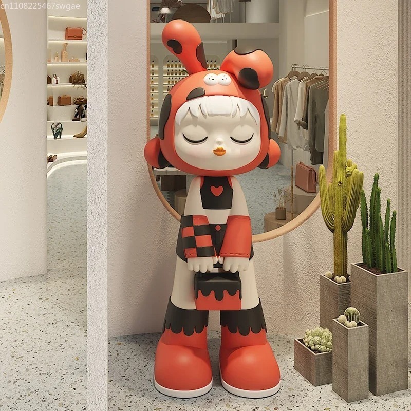 아트 카툰 소녀 조각상 실내 패션 캐릭터 모델 레진 공 - Home Decor Store 리뷰 및 가격