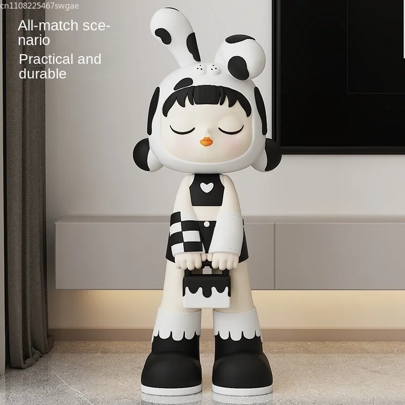 아트 카툰 소녀 조각상 실내 패션 캐릭터 모델 레진 공 - Home Decor Store 리뷰 및 가격