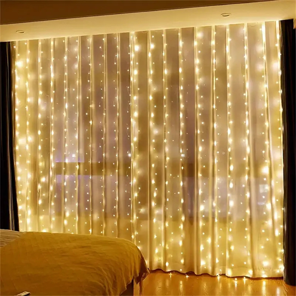 3/6m 커튼 LED 스트링 라이트 배터리 전원 가랜드 - Fairy Lights Bedroom 리뷰 및 가격