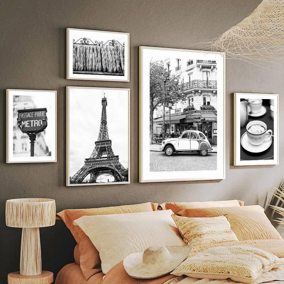 블랙 화이트 파리 타월 카페 스토어 빈티지 자동차 미니 - Home Decor Store 리뷰 및 가격