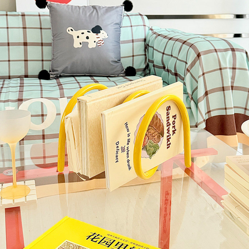 창의적인 미니멀리스트 금속 잡지 꽂이 데스크탑 책 전시 - Home Decor Magazine 리뷰 및 가격