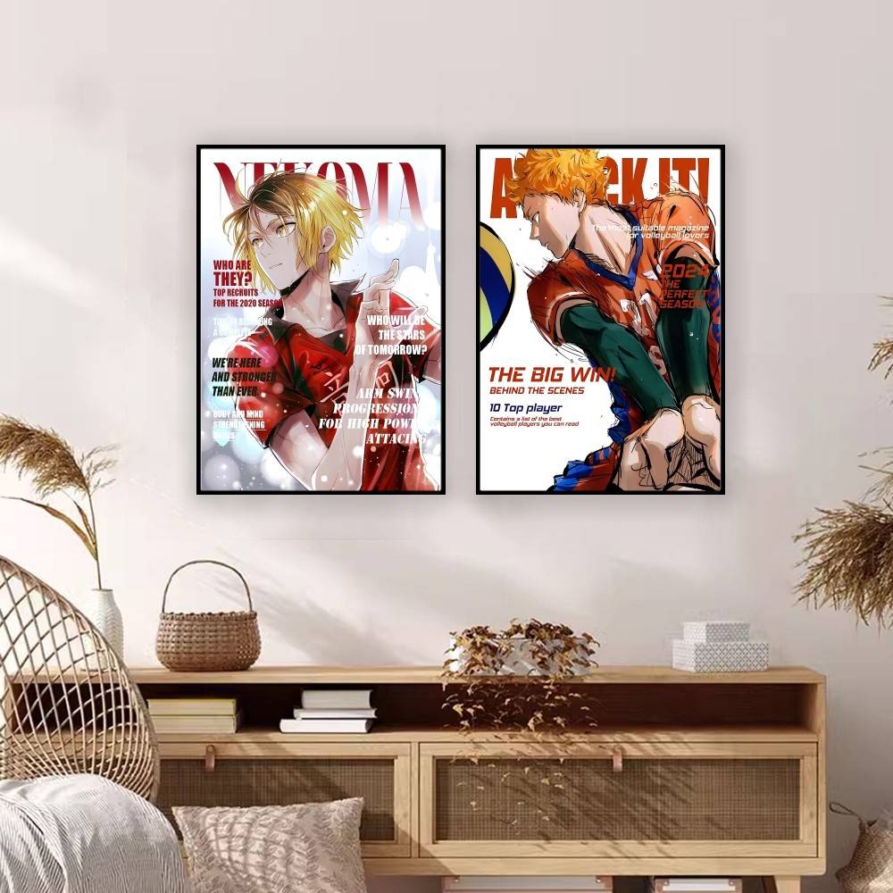 애니메이션 하이큐!! 잡지 표지 종이 포스터 만화 캐릭 - Home Decor Magazine 리뷰 및 가격