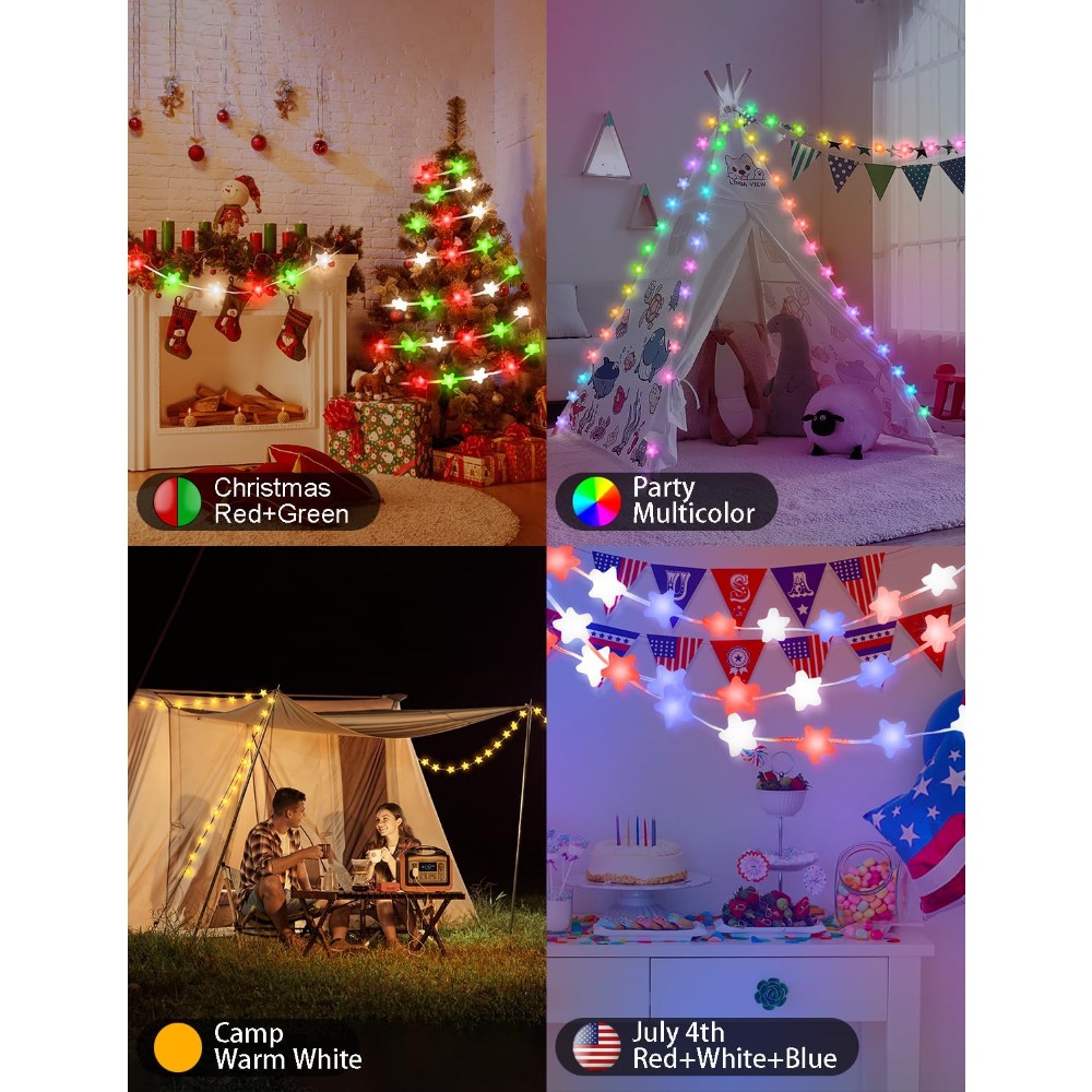 스마트 스타 페어리 라이트 33피트 66LED, 앱 및 - Fairy Lights Bedroom 리뷰 및 가격