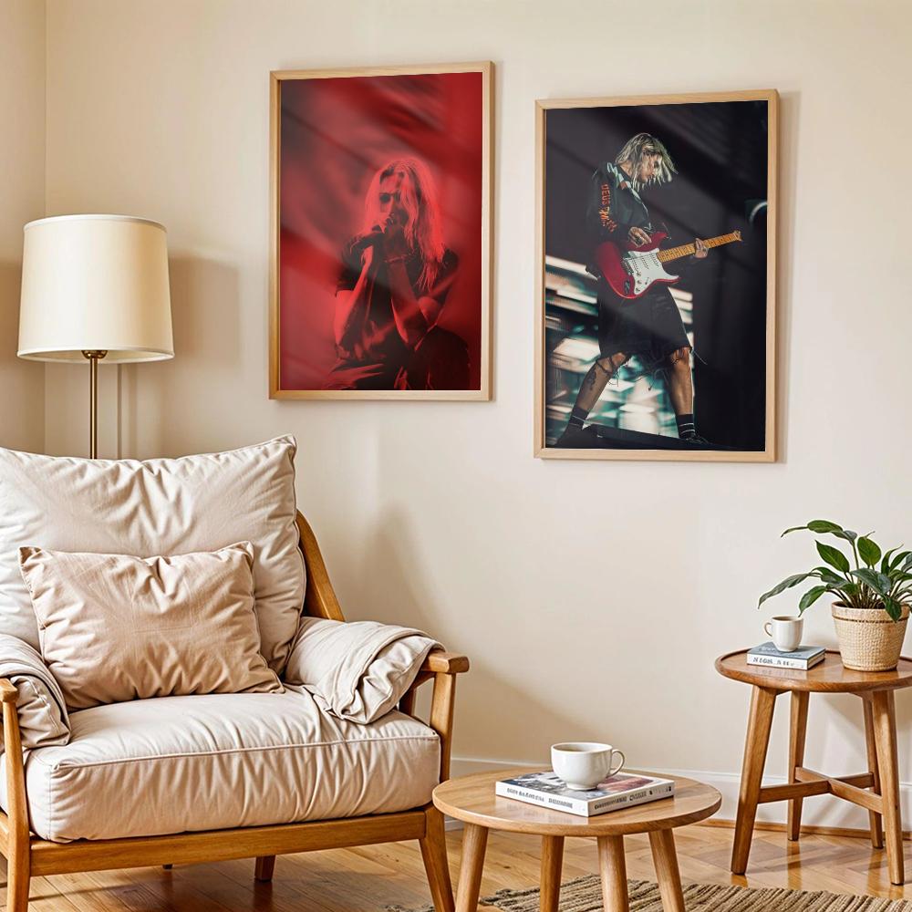 기타리스트 E-에밀리 암스트롱 포스터 침실 및 거실 홈 - Home Decor Living Room Ideas 리뷰 및 가격