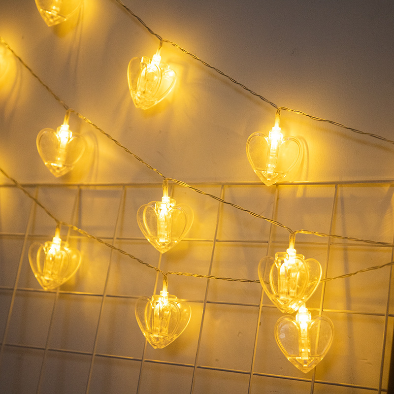 하트 모양 스트링 조명, 따뜻한 백색 LED 별 모양  - Fairy Lights Bedroom 리뷰 및 가격