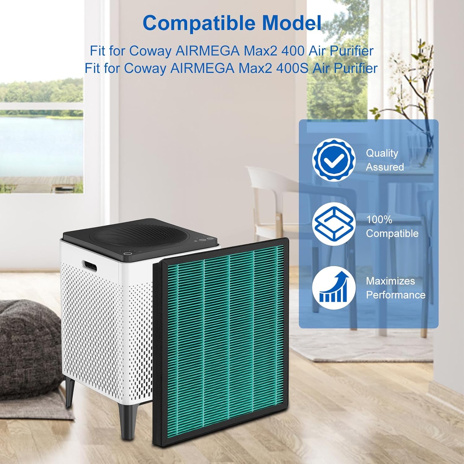 400/400S 교체용 필터 세트, 카와이 에어메가 맥 - Coway Air Purifier Airmega 400 리뷰 및 가격