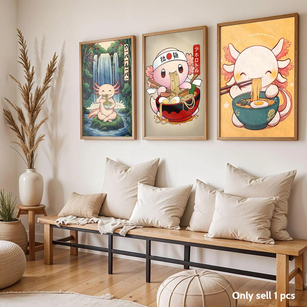 라면 아홀로틀 아트 디자인 포스터 침실 및 거실 홈 데 - Home Decor Living Room Ideas 리뷰 및 가격