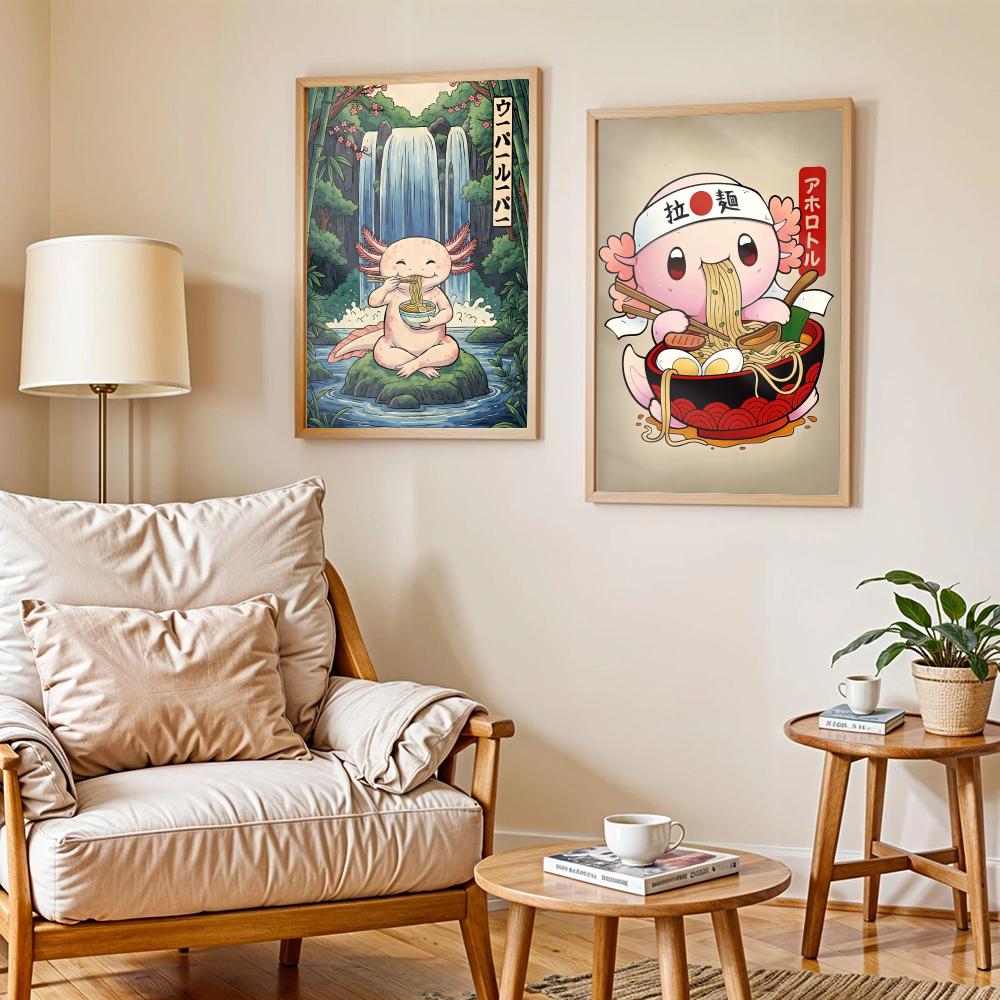 라면 아홀로틀 아트 디자인 포스터 침실 및 거실 홈 데 - Home Decor Living Room Ideas 리뷰 및 가격