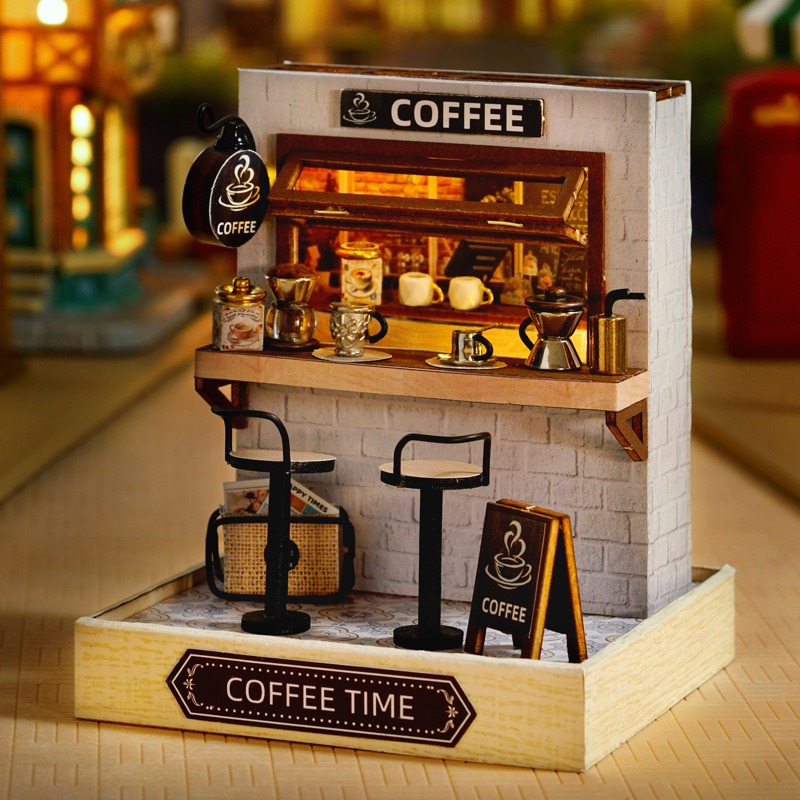 미니 인형의 집 키트 사쿠라 스트리트 카페 국수 가게  - Home Decor Store 리뷰 및 가격