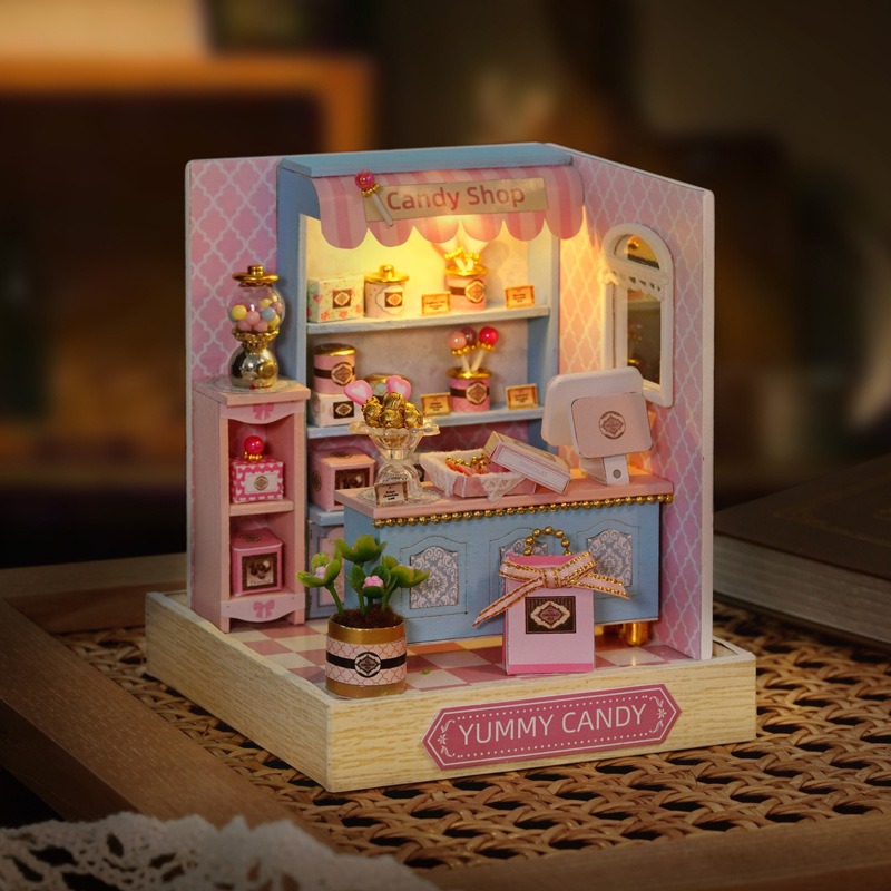 미니 인형의 집 키트 사쿠라 스트리트 카페 국수 가게  - Home Decor Store 리뷰 및 가격