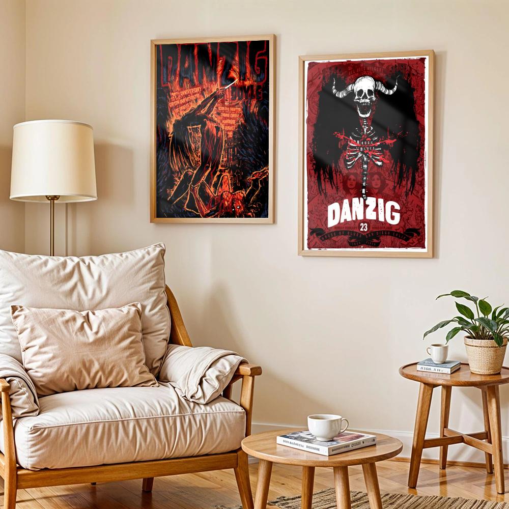 헤비메탈 밴드 D-Danzig 포스터 현대적인 자체 접 - Home Decor Living Room Ideas 리뷰 및 가격