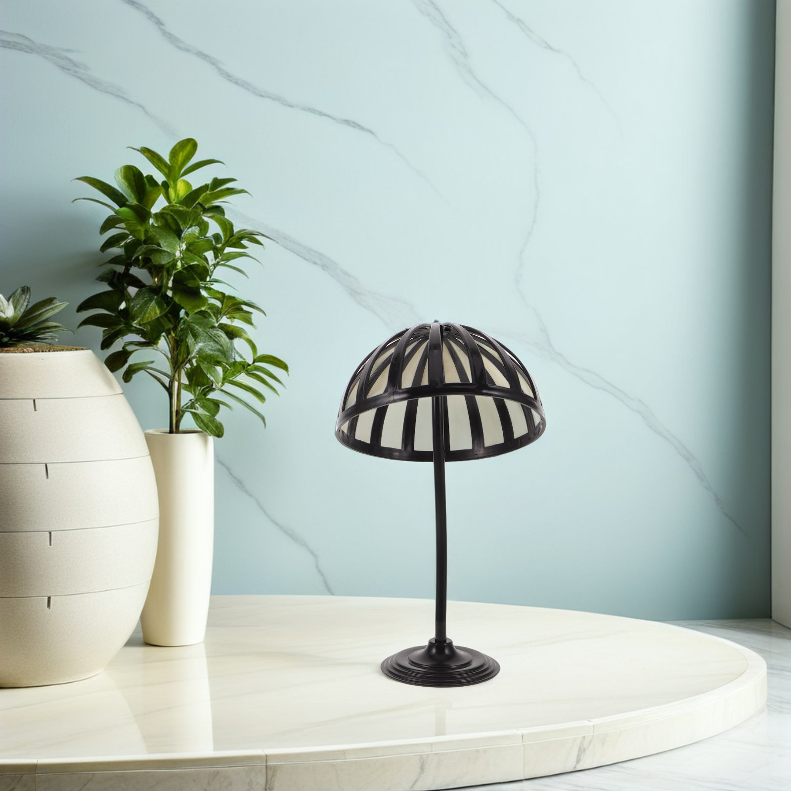 독립형 모자 거치대, 플라스틱 돔형, 검은색, 모자 보 - Home Decor Store 리뷰 및 가격