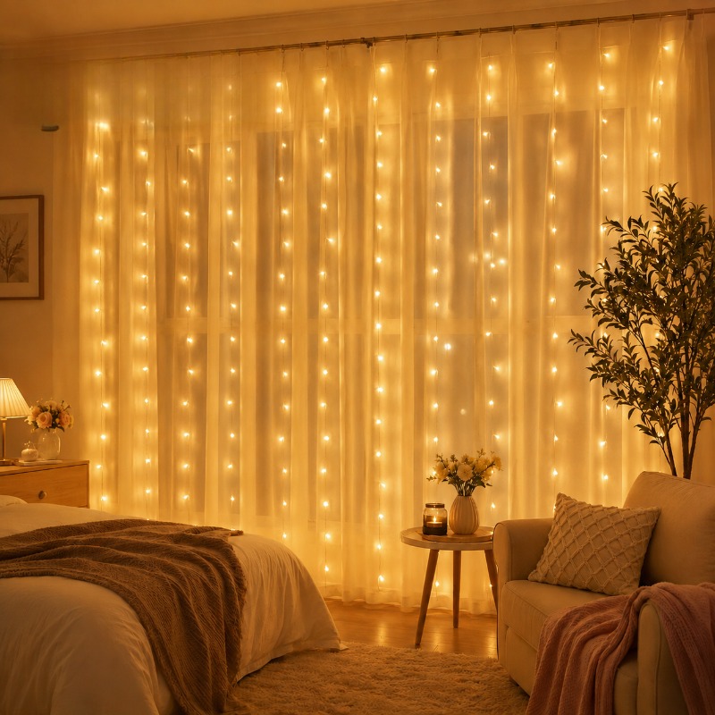 3/4/6m 커튼 LED 스트링 조명 가랜드 USB 페 - Fairy Lights Bedroom 리뷰 및 가격