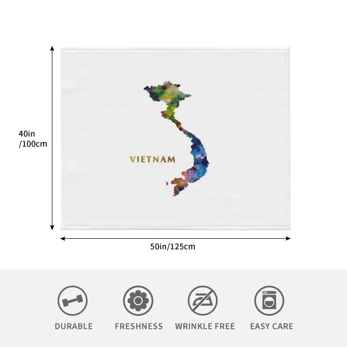 베트남 스타일의 부드러운 담요, 귀여운 디자인, 여름용 - Home Decor Vietnam 리뷰 및 가격