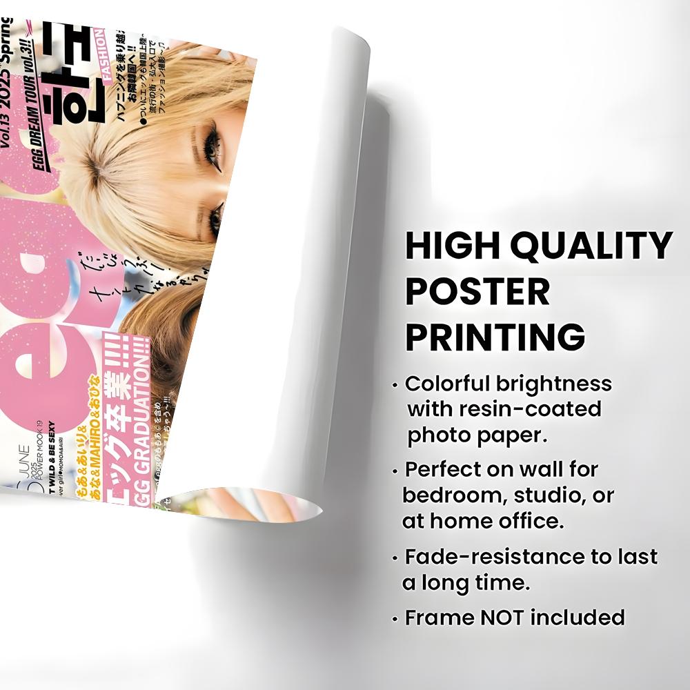 잡지 e-egg 잡지 쿨 갸루 포스터 자체 접착 아트  - Home Decor Magazine 리뷰 및 가격