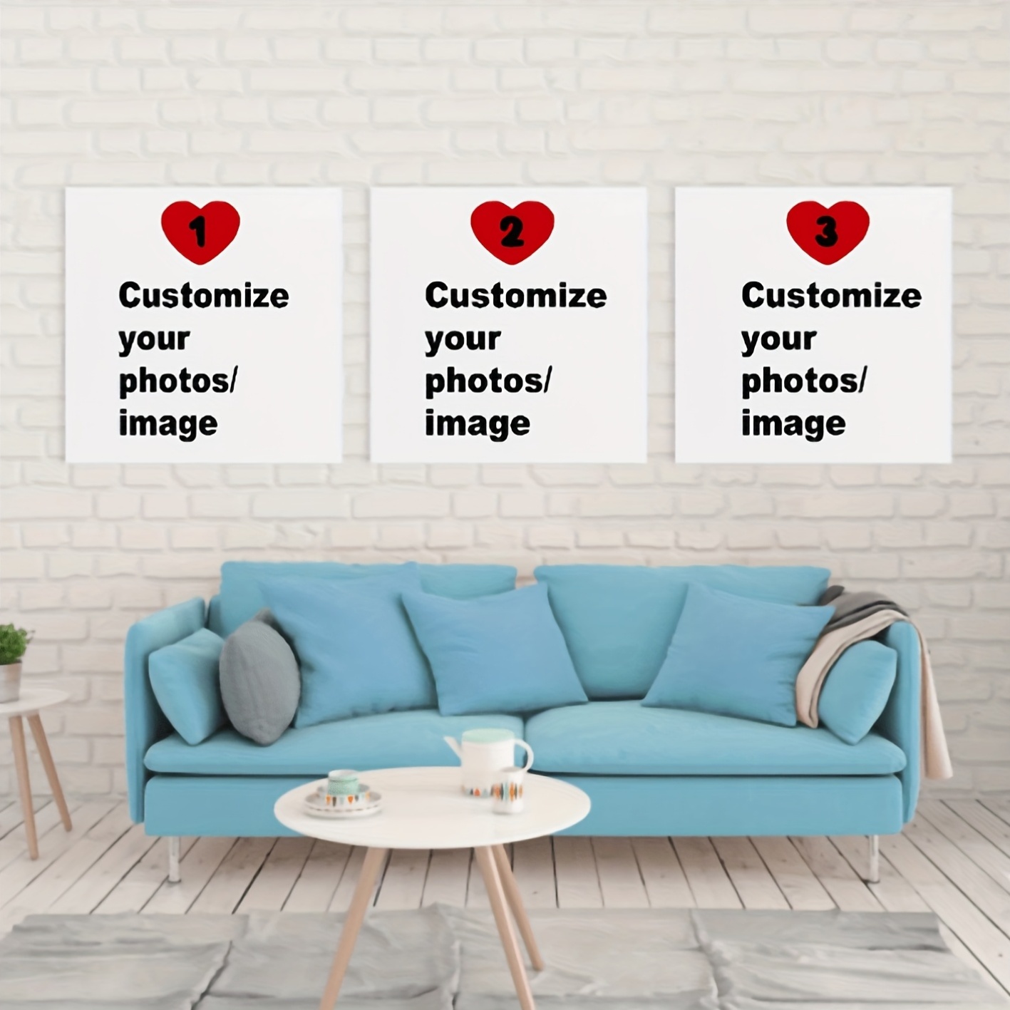 3개 세트 맞춤형 사각 캔버스 포스터 개인화된 커플 가 - Home Decor Canvas 리뷰 및 가격