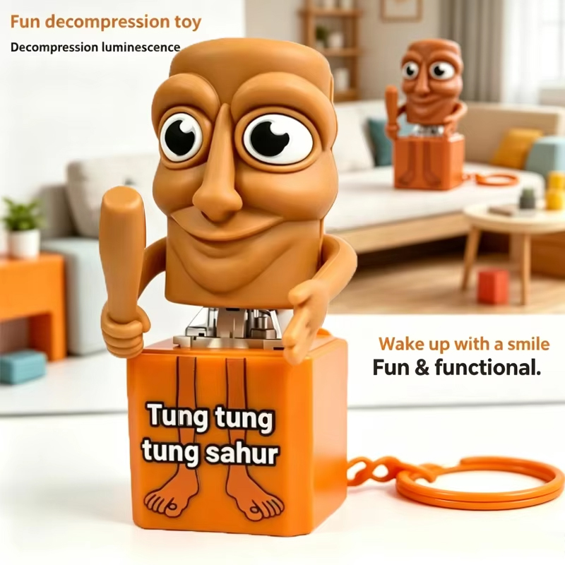 새로운 Tung Tung Tung Sahur 키 체인  - Home Decor Manufacturers 리뷰 및 가격