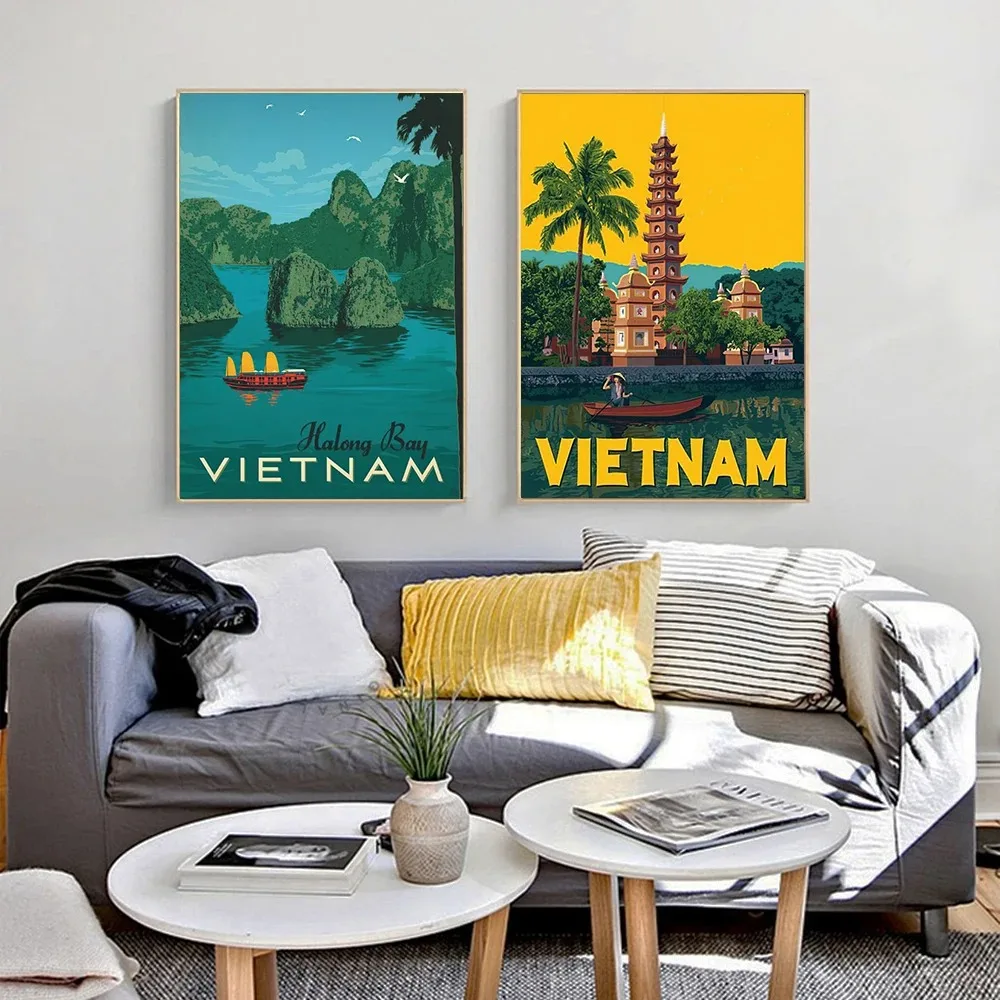 관광 도시 풍경 상하이 베트남 마드리드 로마 벽 장식  - Home Decor Vietnam 리뷰 및 가격