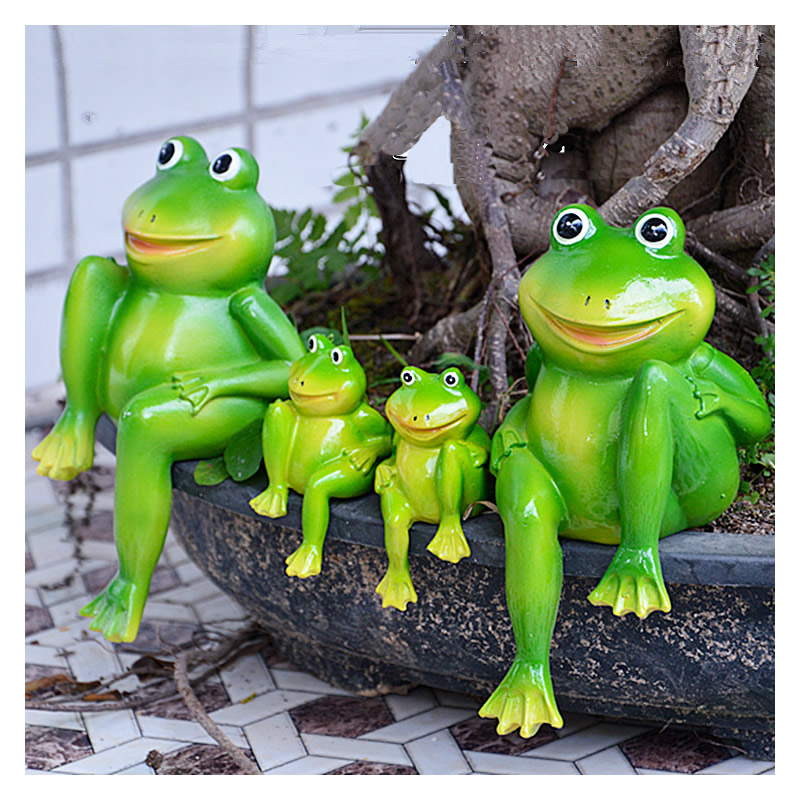 2 개/대 귀여운 수 지 앉아 개구리 동상 야외 정원  - Home Decor Store 리뷰 및 가격